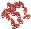 1 13x6.5mm Siam Swarovski Briolette Drop